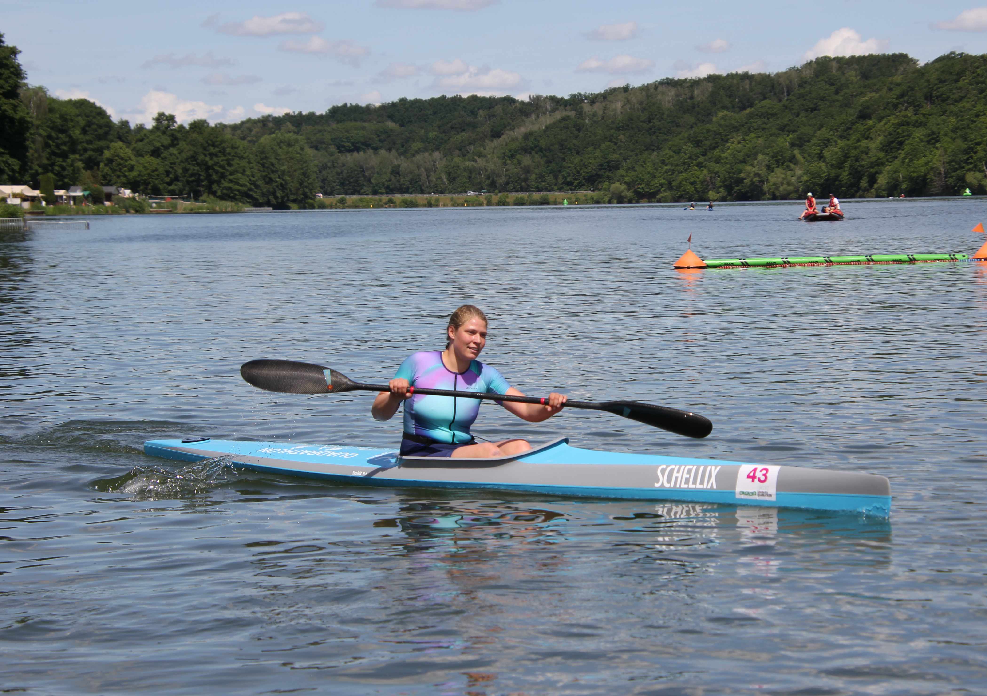 Franka im Kayak